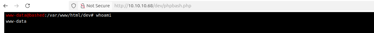 Bashed_Webshell_Whoami